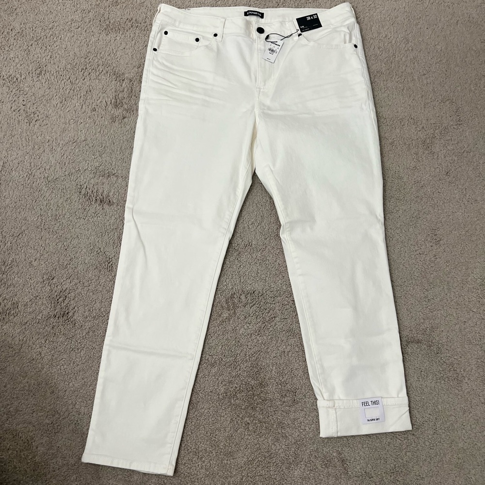 Express brand new white jeans